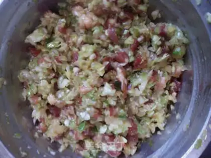 Make A cabbage dumpling step 3