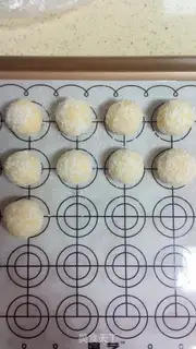 Make Milk coconut ball step 8
