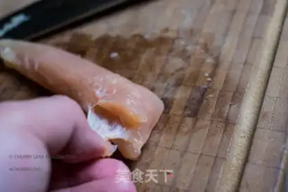 Make A silk-sliding chicken breast step 4