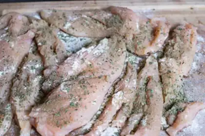 Make A silk-sliding chicken breast step 6