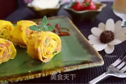Make Japanese thick egg fever step 7