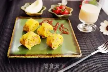 Make Japanese thick egg fever step 8