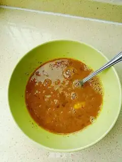 Make Shrimp eggs fried with beans step 2
