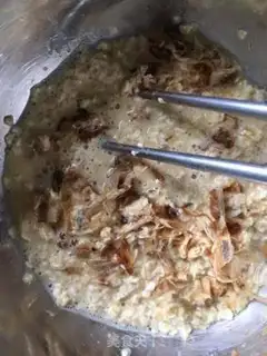 Make oatmeal eggcake step 2