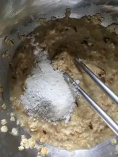 Make oatmeal eggcake step 3