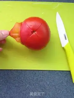 Make Baby eats tomato mud step 1