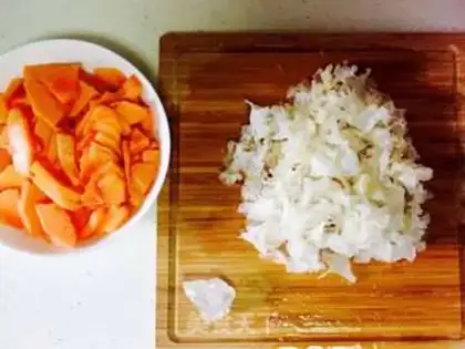 Make The bitter melon green soy step 3