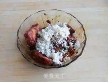 Make Black rice evaporation ribs step 3