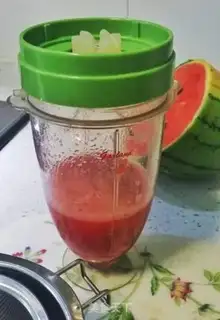 Make A watermelon yogurt step 1