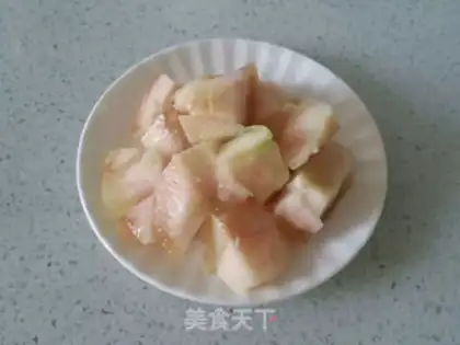 Make Peach shake step 1