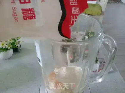Make Peach shake step 4