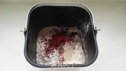 Make Red rose bread step 2
