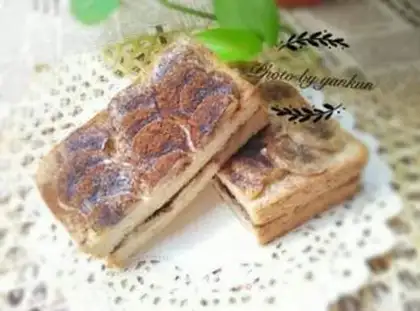 Make Coco banana toast step 6