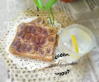 Make Coco banana toast step 7