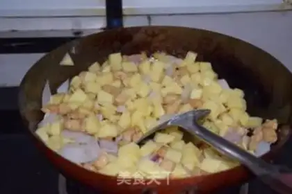 Make Potato chicken step 4