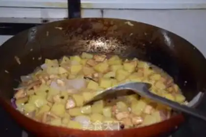 Make Potato chicken step 6