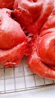 Make Red rose bread step 21