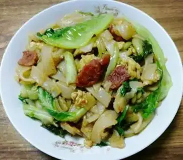 Make Red intestinal egg fried river powder step 5
