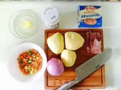 Make Cheese bacon mashed potatoes step 0