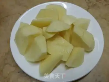 Make Potato chicken step 1