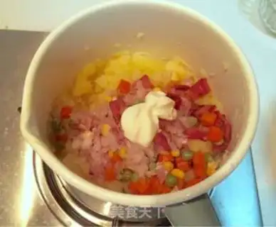 Make Cheese bacon mashed potatoes step 7