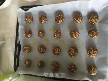 Make Red sugar oatmeal cookies step 6
