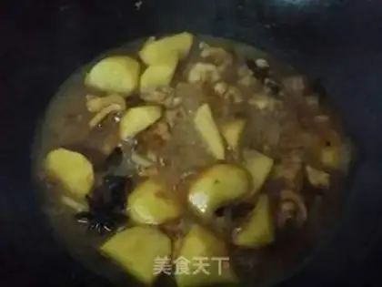 Make Potato chicken step 4