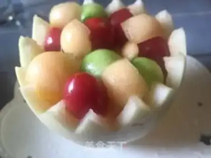 Make Five-colour fruit balls step 1