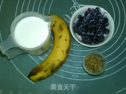 Make Blueberry banana, rye step 0