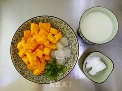 Make Mango mint milkshake step 0