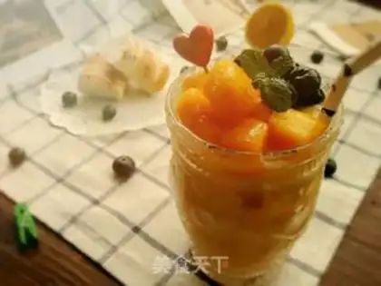 Make Mango mint milkshake step 4