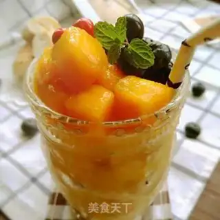 Make Mango mint milkshake step 5