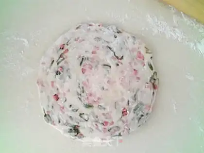 Make Onion ham cake step 6