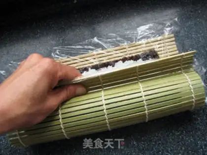 Make Butter and ham sushi step 9