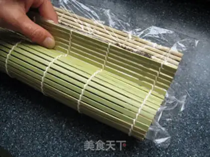 Make Butter and ham sushi step 10