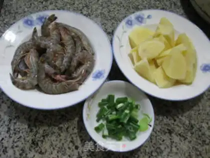 Make Potato-cracked shrimp step 0
