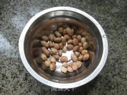Make Peanut corn juice step 1