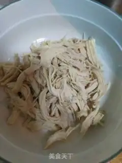 Make Spicy chicken silk step 3