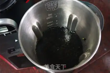 Make Little rice sesame paste step 2
