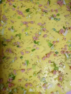Make Onion ham pumpkin roll step 7