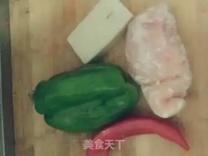Make Pepper tofu chicken step 0