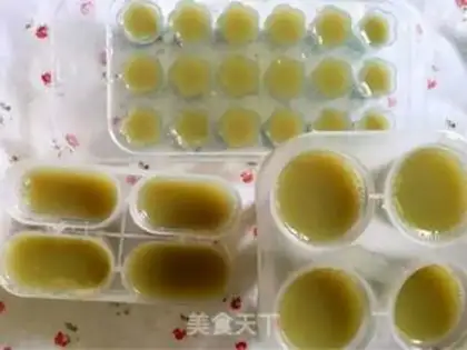 Make Green Bean Ice Flowers step 6