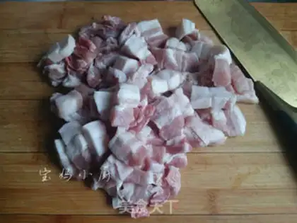 Make Five flowers and tofu step 1