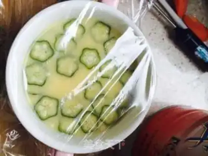 Make Autumn steamed eggs step 9
