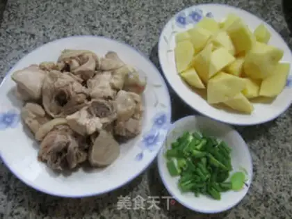 Make Potato chicken step 0