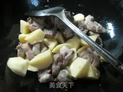 Make Potato chicken step 2