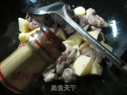 Make Potato chicken step 3