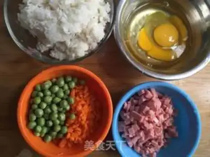 Make Sunflower fried rice step 0