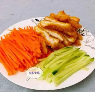 Make Old Beijing chicken roll step 9