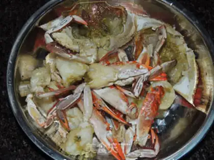 Make Curry crabs step 4